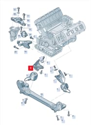4E0199308BJ Audi Engine Support