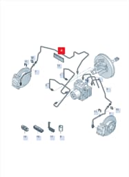 6C1614724 Volkswagen Hydraulic System Hose