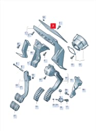 4E1723410 Audi Pedal Stop Buffer