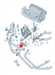4E1959607 Audi Valve Support