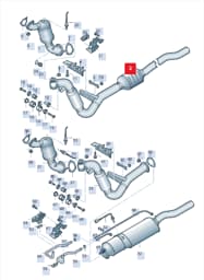 4E4254400BX Audi Catalytic Converter