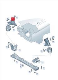 4F0199308AE Audi Engine Mount Bracket