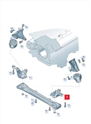 4F0199351AJ Audi Engine Mount Console