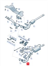 4F0254300Q Audi Catalytic Converter