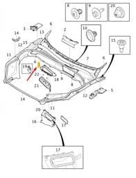31352746 Volvo Windscreen Drain Channel