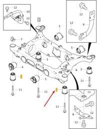 32315765 Volvo Rear Subframe Front Bushing