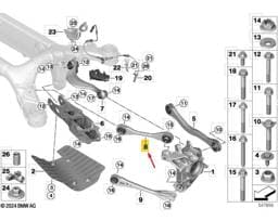 33308091184 BMW Rear Right Guide Strut