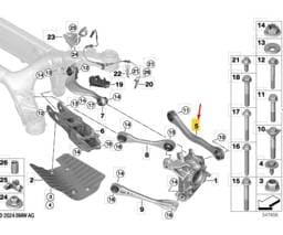 33308091188 BMW Rear Right Track Arm