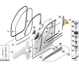 51339451277 BMW B-Pillar Trim Panel (Left)