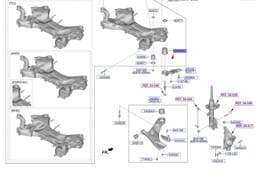 62486S1000 Hyundai Bushing-Crossmember Mtg