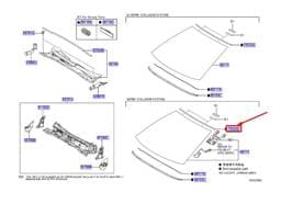 7553133150 Toyota Windshield Moulding