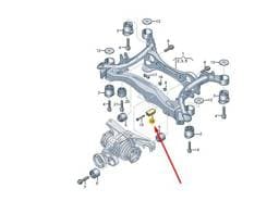 8W0599271A Audi Rear Support Frame Bushing