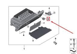 51169388780 BMW Glove Box Locking Insert