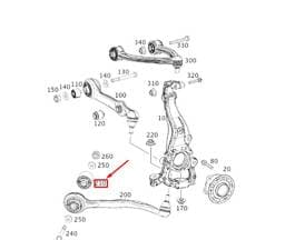 A2223333700 Mercedes-Benz Tension Strut Bushing