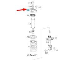 A2463230020 Mercedes-Benz Front Strut Top Support Bushing