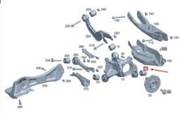 A2473522200 Mercedes-Benz Rear Spring Link Bushing