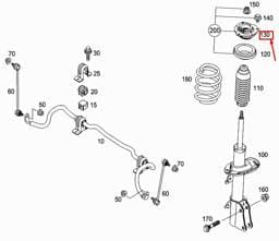 A4153230020 Mercedes-Benz Strut Mount Bushing
