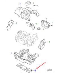 T4K13781 Jaguar Electric Motor Lower Foam