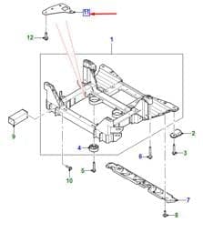 T4K15993 Jaguar Front Crossbody Mount