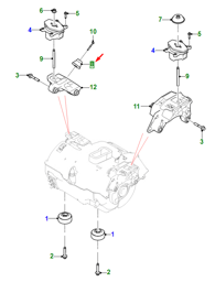 T4K2897 Jaguar Engine Vibration Damper