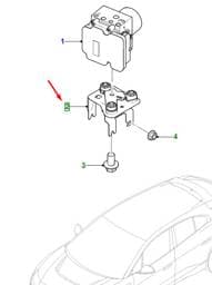 T4K4575 Jaguar Abs Modulator Mounting Bracket