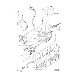 T4K6122 Jaguar Steering Gear Mounting Bracket