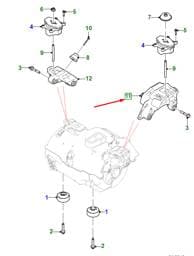 T4K8346 Jaguar Front Left Electric Motor Mount