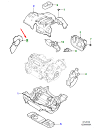 T4K8812 Jaguar Electric Motor Foam Pad