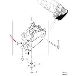 T4N10436 Jaguar Transmission Mount Stop Buffer