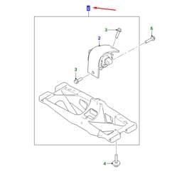 T4N12979 Jaguar Transmission Mount