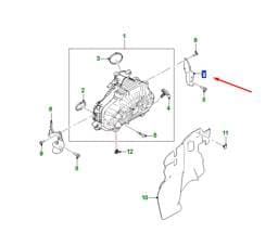 T4N32948 Jaguar Intake Manifold Rear Mount