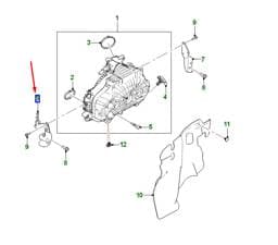 T4N33527 Jaguar Transmission Support Bracket