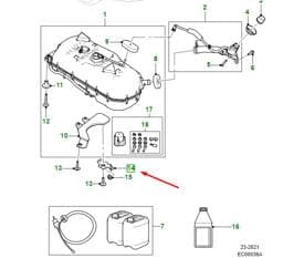 T4N4724 Jaguar Adblue Tank Body Mount
