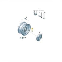 WHT011367 Volkswagen Wheel Nut