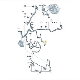 WHT010709 Volkswagen Brake Pipe Washer