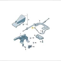 WHT010488 Volkswagen Hexagon Nut