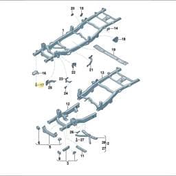 WHT011053 Volkswagen Underbody Trim Bolt