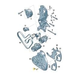 WHT007412 Volkswagen Locking Mechanism