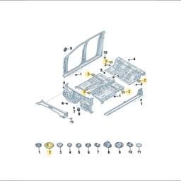WHT010551 Volkswagen Body Bung