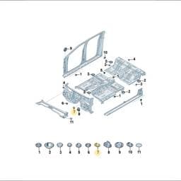 WHT010567 Volkswagen Body Bung