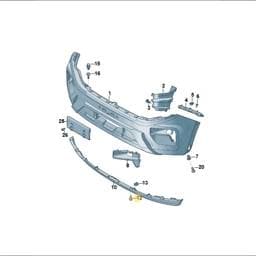 WHT010850 Volkswagen Bumper Cover Bolt