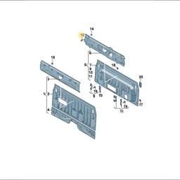 WHT010687 Volkswagen Hexagon Bolt
