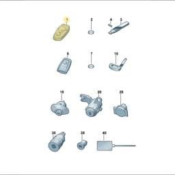 2HJ837202D Volkswagen Main Key