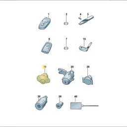 2HJ837009A Volkswagen Lock Cylinder