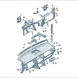 WHT010421 Volkswagen Hexagon Bolt