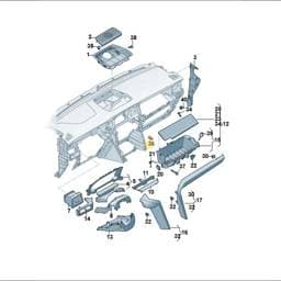 WHT010472 Volkswagen Panel Bolt