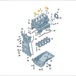 WHT010558 Volkswagen Crankcase End Cap
