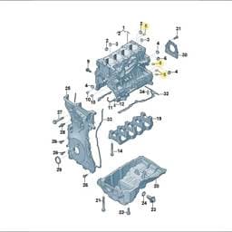 WHT010848 Volkswagen Cylinder Pin