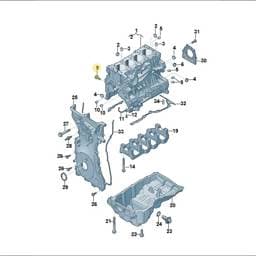 WHT010563 Volkswagen Crankcase Bolt