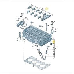WHT010600 Volkswagen Cylinder Head Pin